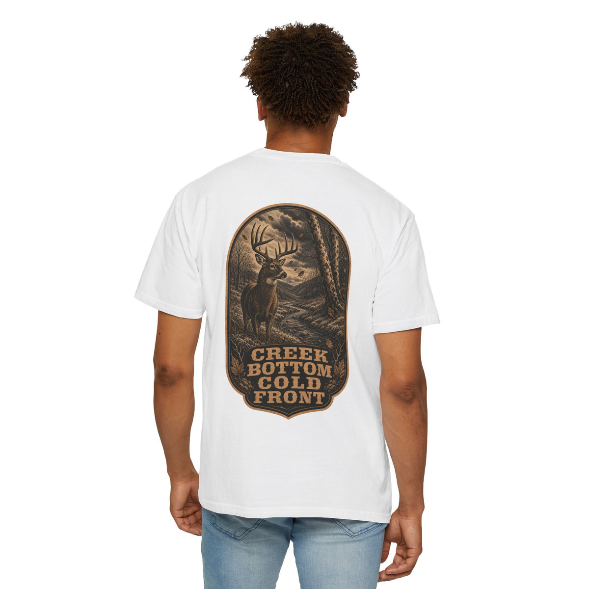 Creek Bottom Cold Front, Whitetail Hunting T-Shirt