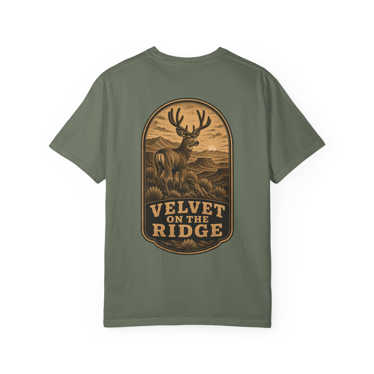 Velvet on the Ridge, Mule Deer Hunting T-Shirt