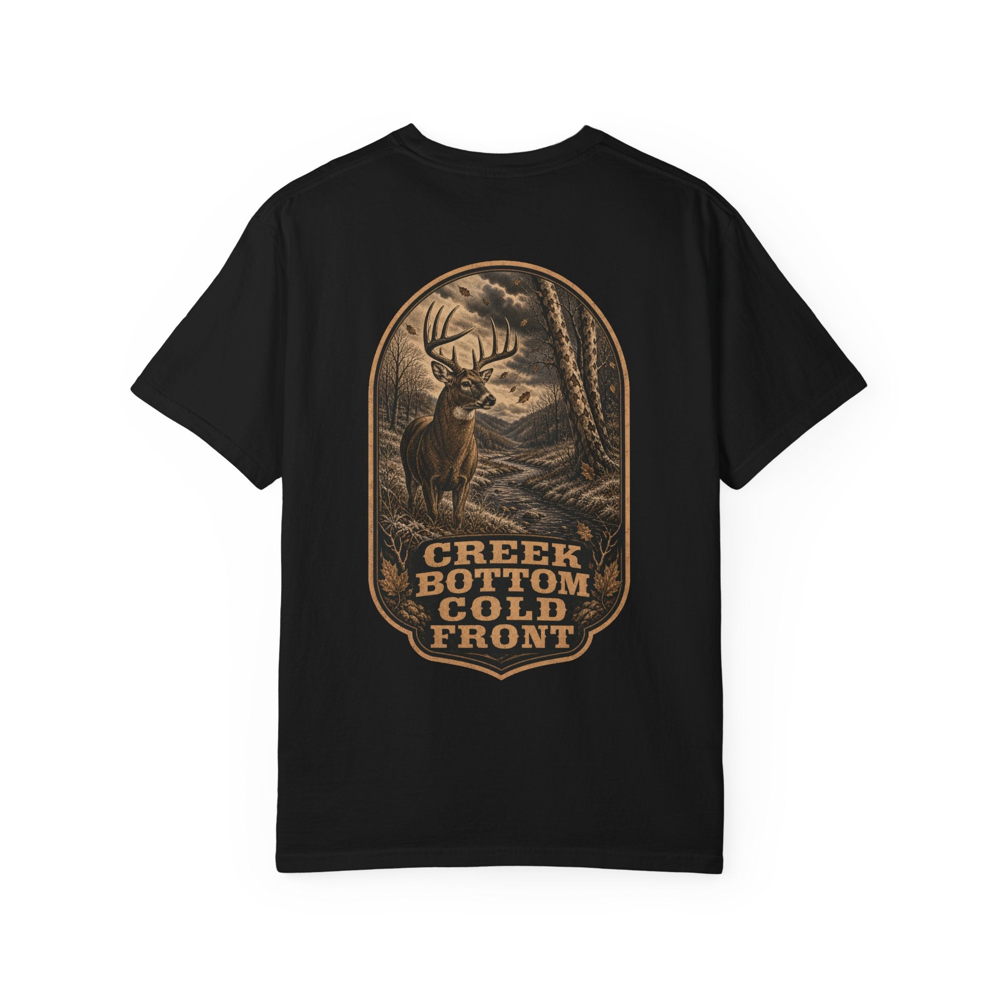 Creek Bottom Cold Front - Comfort Colors 1717 Hunting T-Shirt