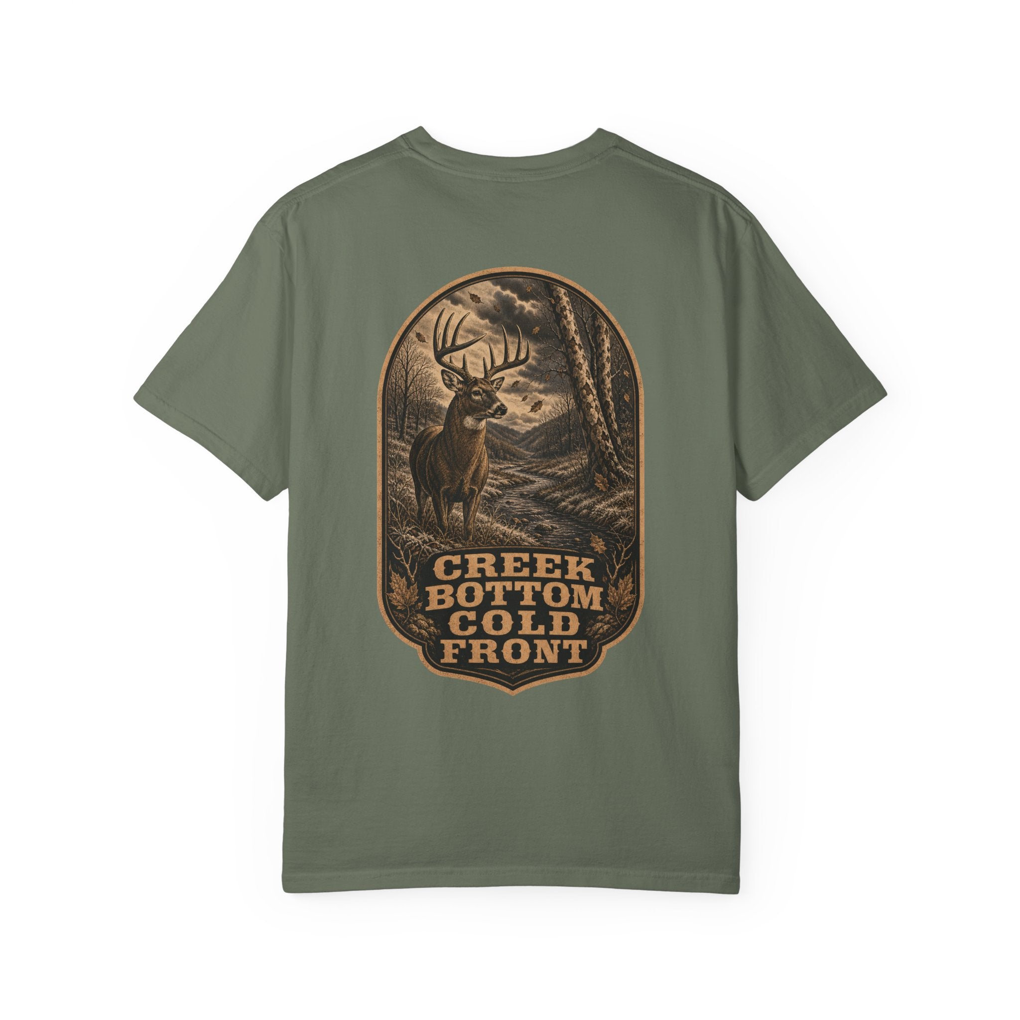 Creek Bottom Cold Front - Comfort Colors 1717 Hunting T-Shirt