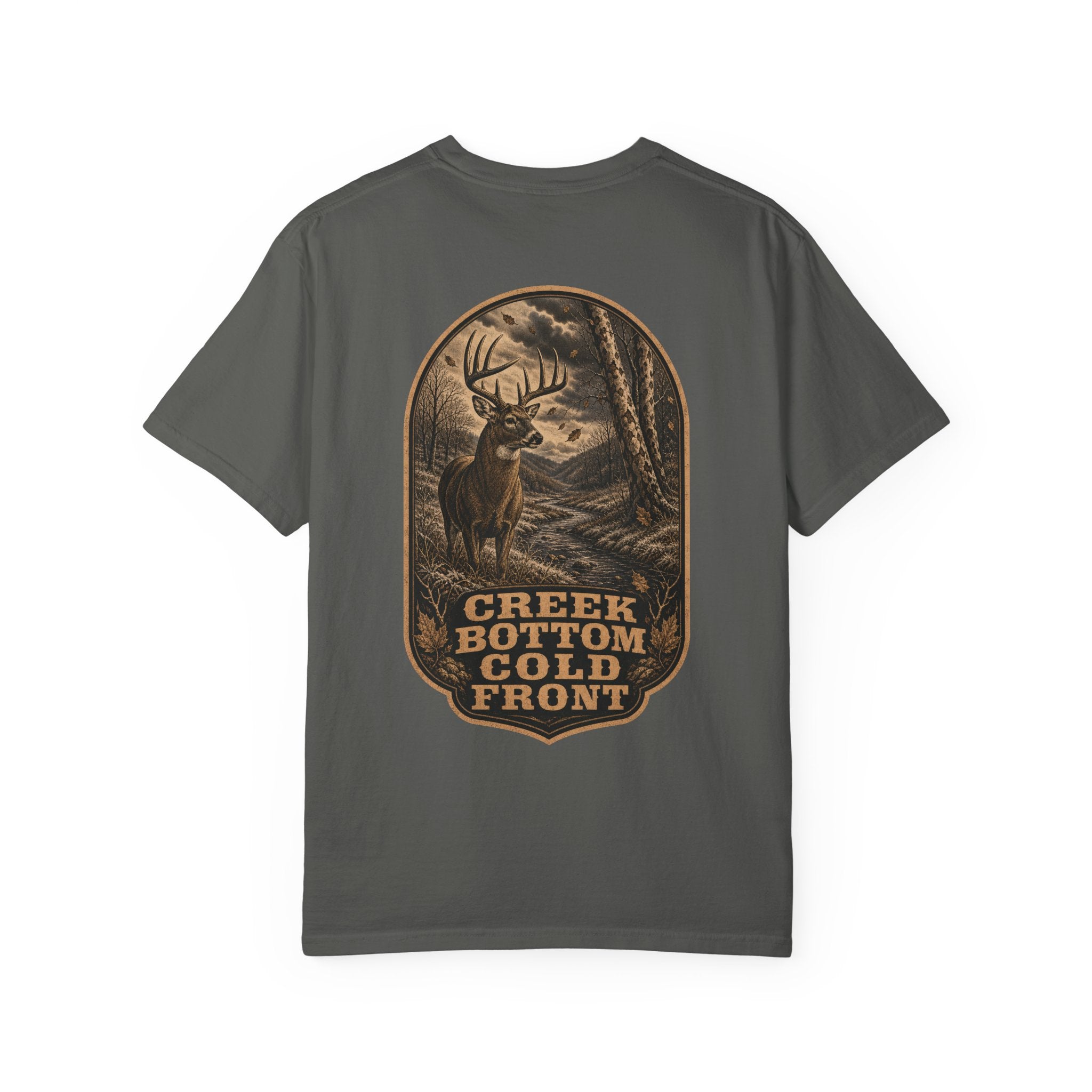 Creek Bottom Cold Front - Comfort Colors 1717 Hunting T-Shirt