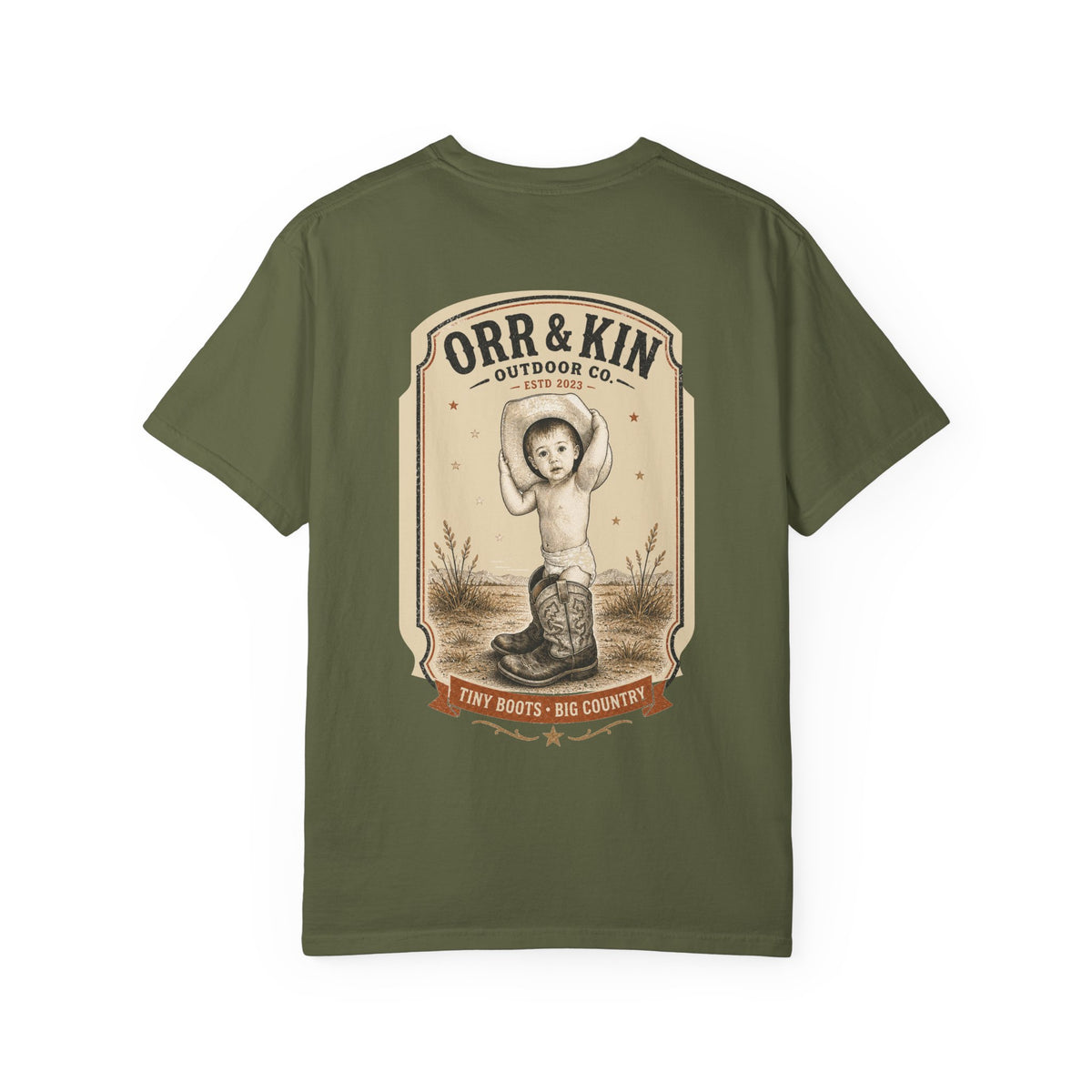 Tiny Boots, Big Country Western T-Shirt