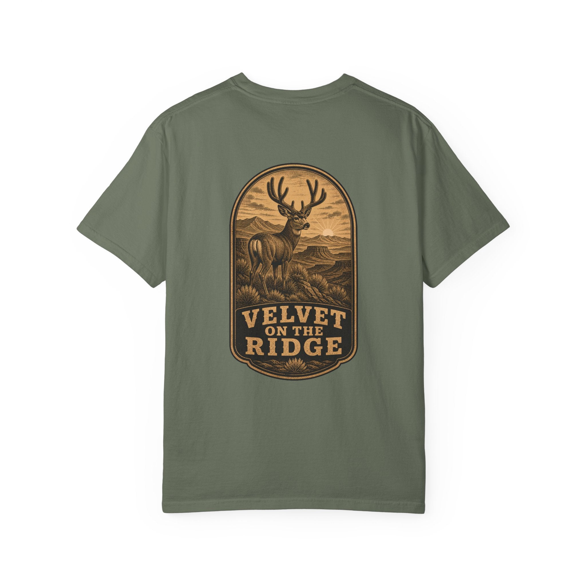 Velvet on the Ridge - Comfort Colors 1717 Hunting T-Shirt