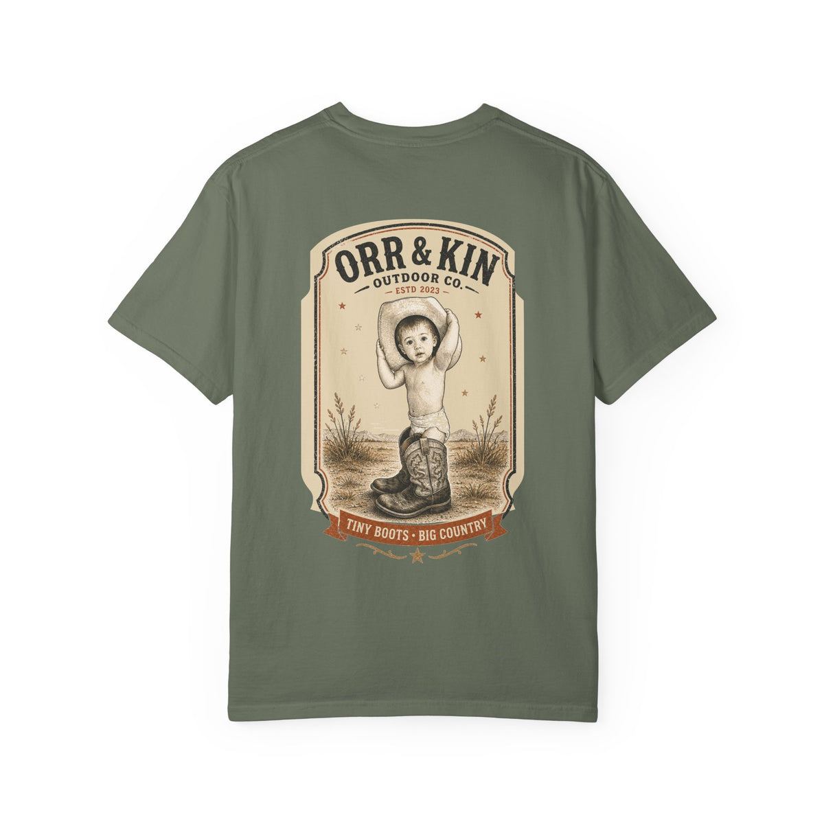 Tiny Boots, Big Country Western T-Shirt