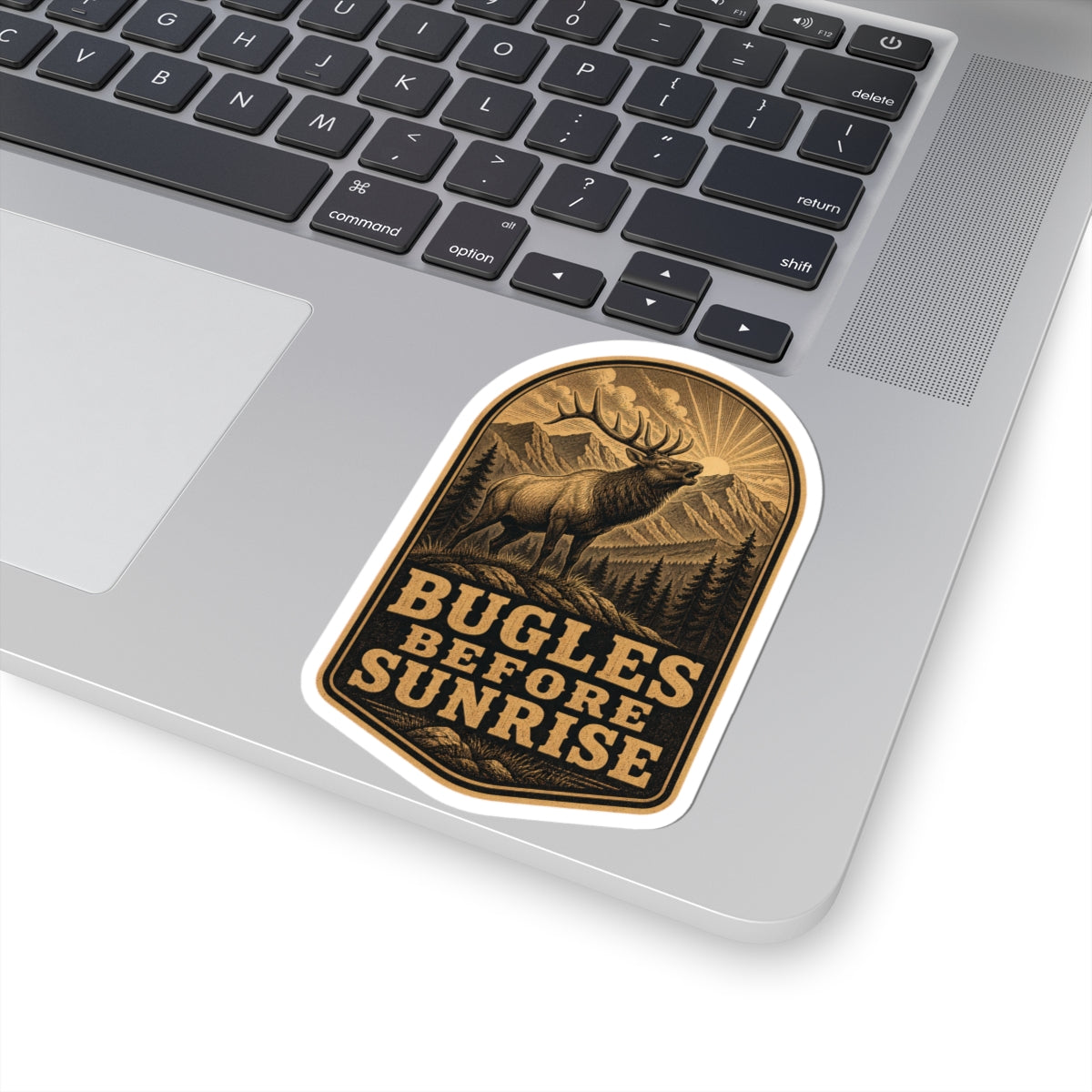 Bugles Before Sunrise, Elk Hunting Sticker