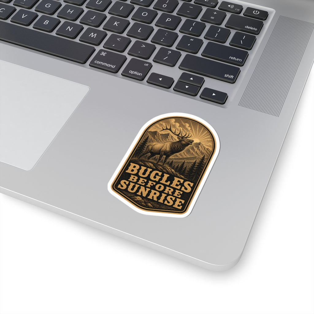 Bugles Before Sunrise, Elk Hunting Sticker