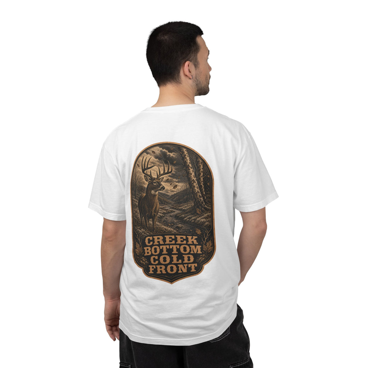 Creek Bottom Cold Front, Whitetail Hunting T-Shirt