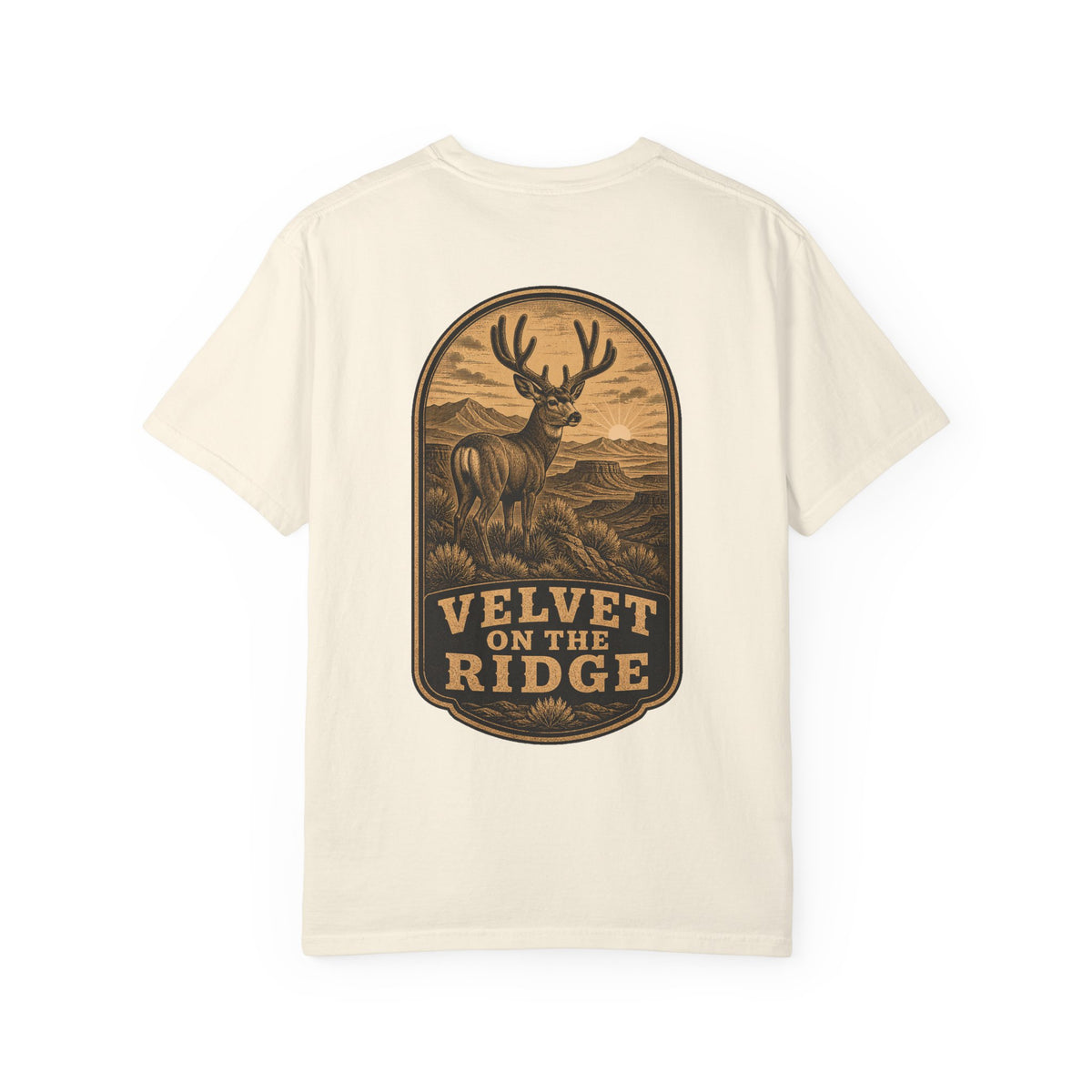 Velvet on the Ridge, Mule Deer Hunting T-Shirt