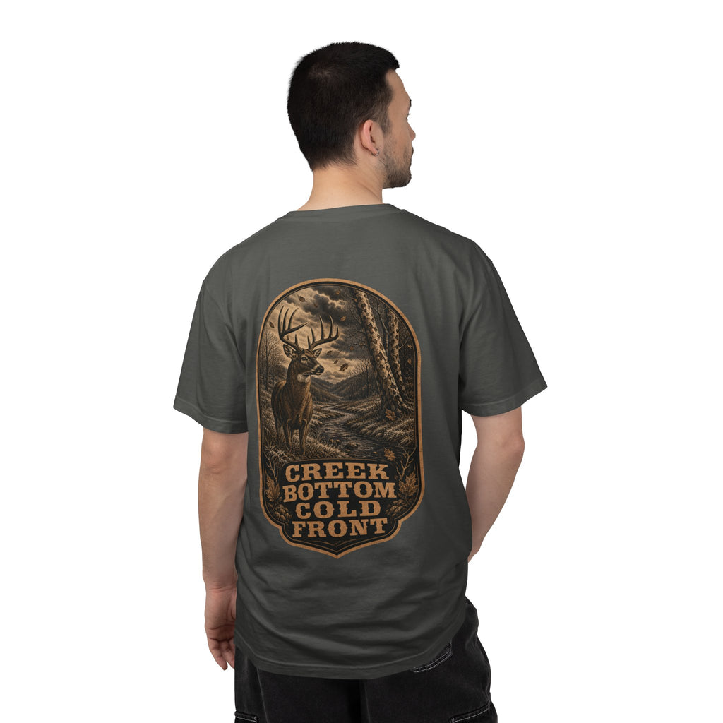 Creek Bottom Cold Front, Whitetail Hunting T-Shirt