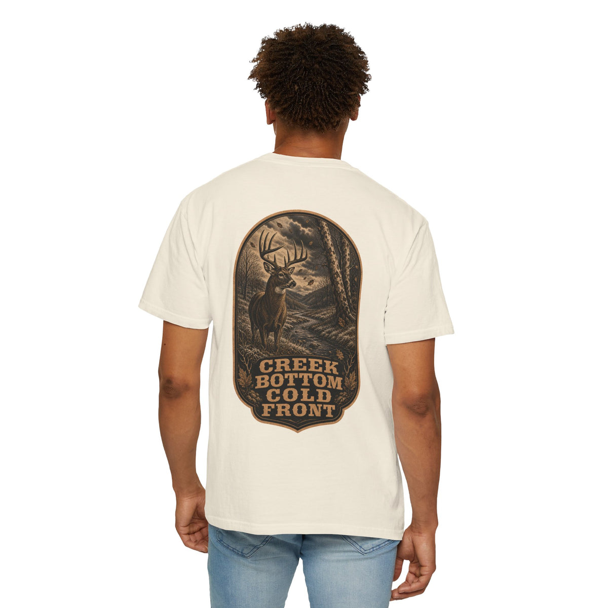 Creek Bottom Cold Front, Whitetail Hunting T-Shirt