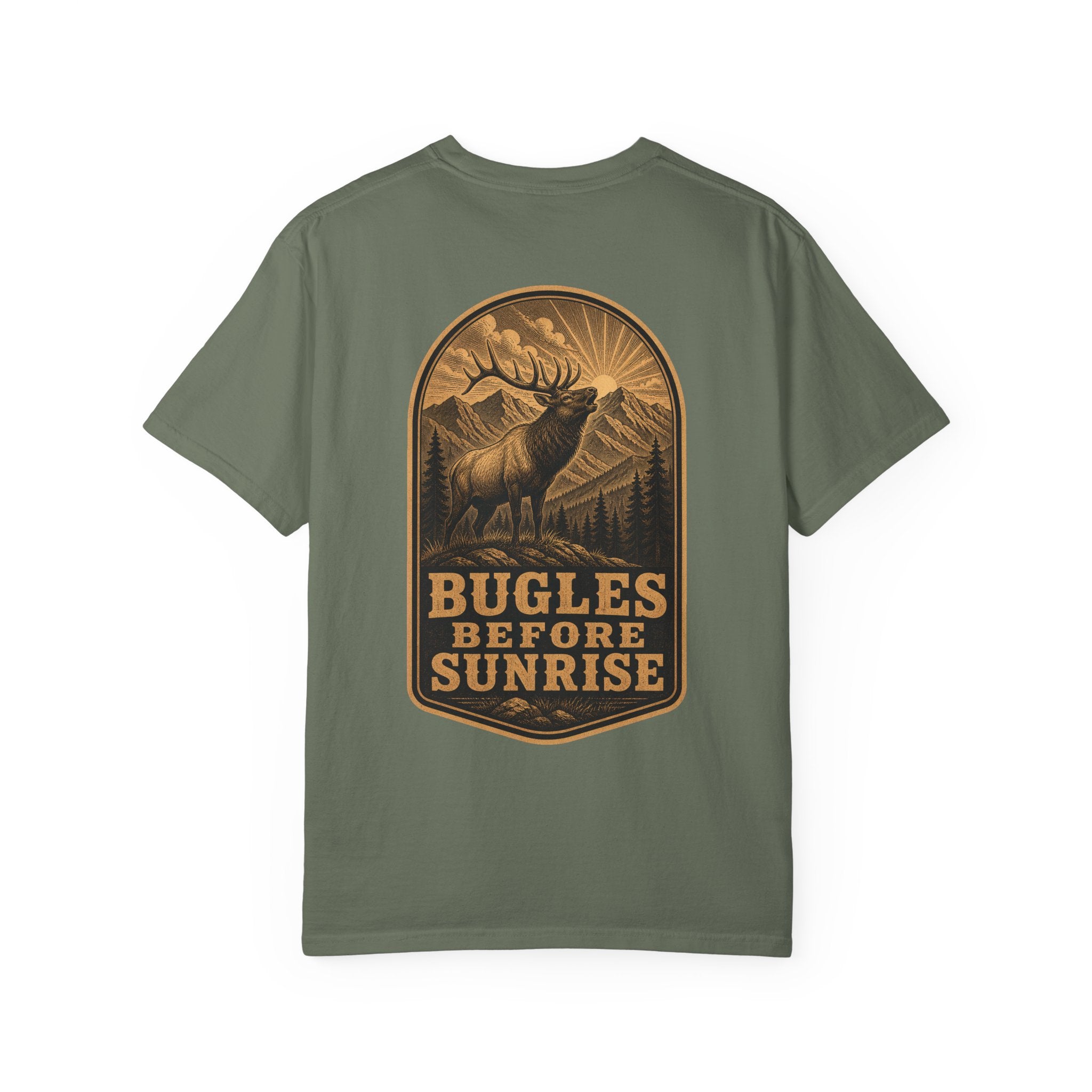 Bugles Before Sunrise - Comfort Colors 1717 Hunting T-Shirt