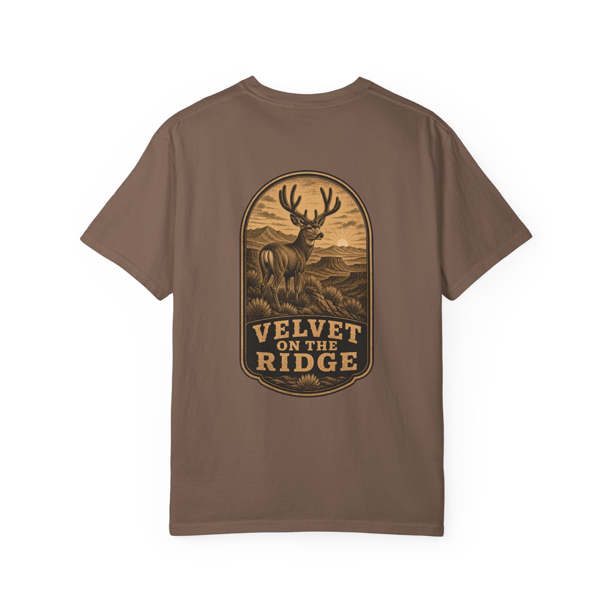 Velvet on the Ridge - Comfort Colors 1717 Hunting T-Shirt