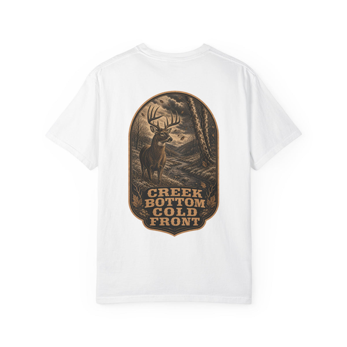 Creek Bottom Cold Front, Whitetail Hunting T-Shirt